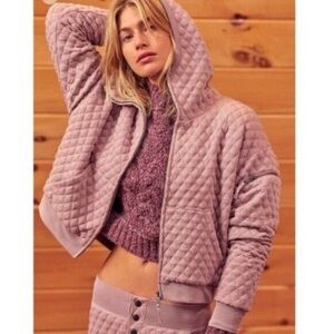 Free People Movement Hibernatin Quilted Hoodie